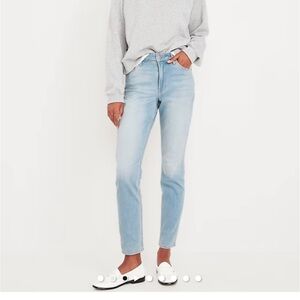 Old Navy - High Waisted Wow Straight Ankle Jeans - Light Wash - Womens 22 VGUC